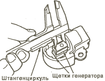 Схема щеток генератора